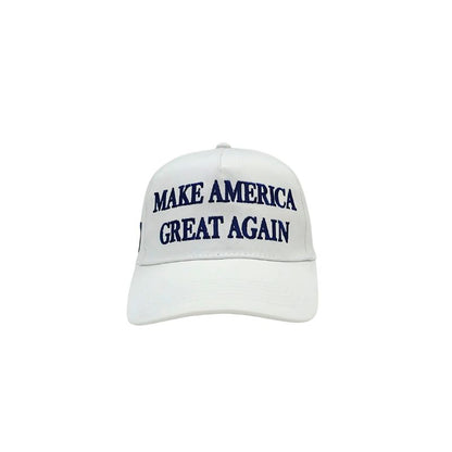 MAGA 45-47 w/ Flag - White